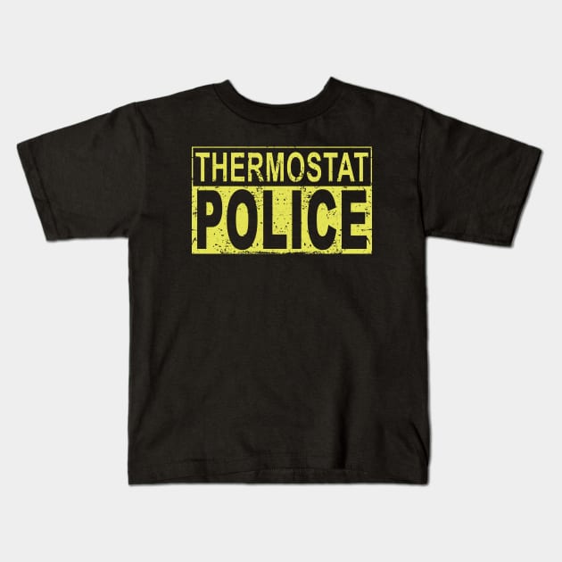 Thermostat Police Kids T-Shirt by ZimBom Designer